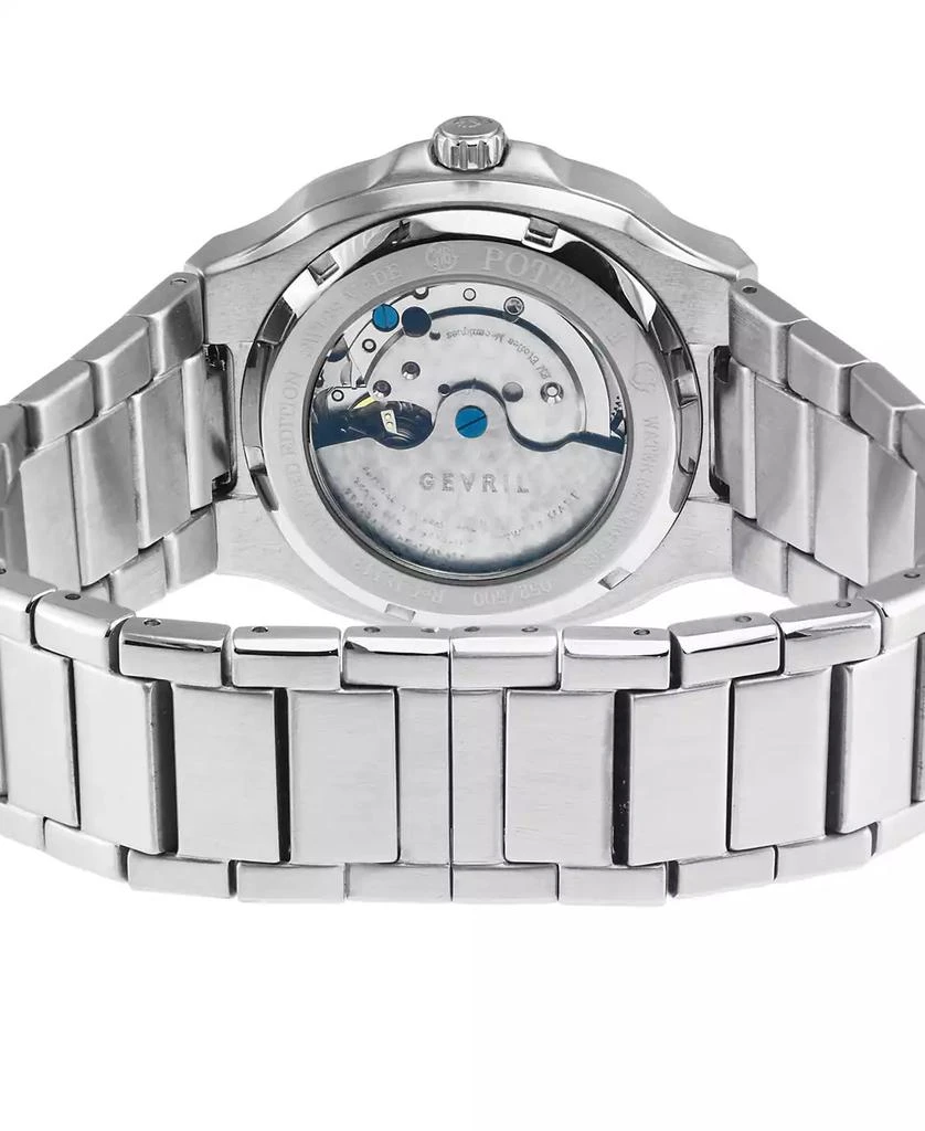 Gevril Men's Potente Automatic Silver-Tone Stainless Steel Bracelet Watch 3