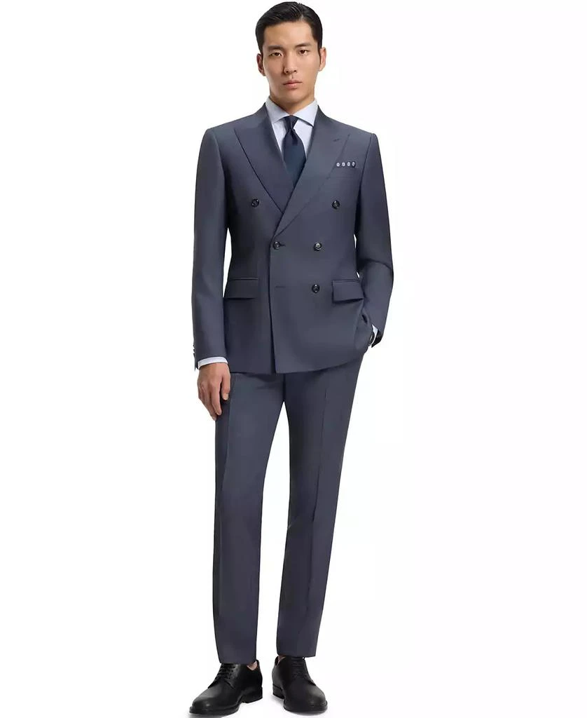 Hugo Boss Men
s Two-Piece Slim-Fit Patterned Virgin Wool Suit