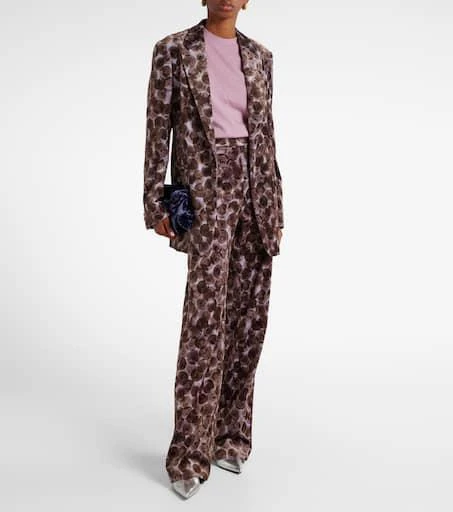 Dries Van Noten Printed cotton-blend blazer 2