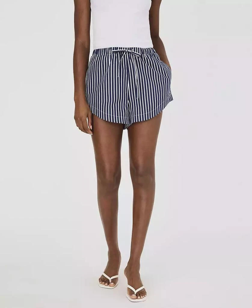 French Connection Women's Alexis Cotton Drawstring Shorts 1