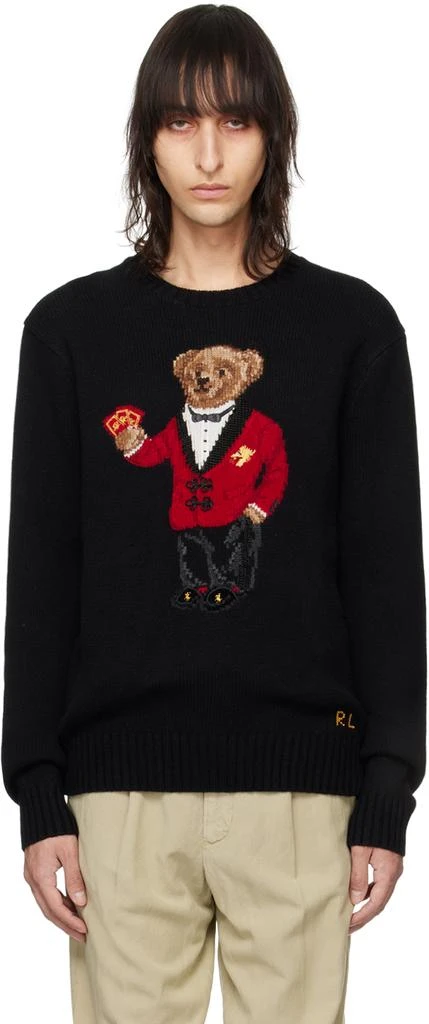 Polo Ralph Lauren Black Lunar New Year Polo Bear Sweater 1