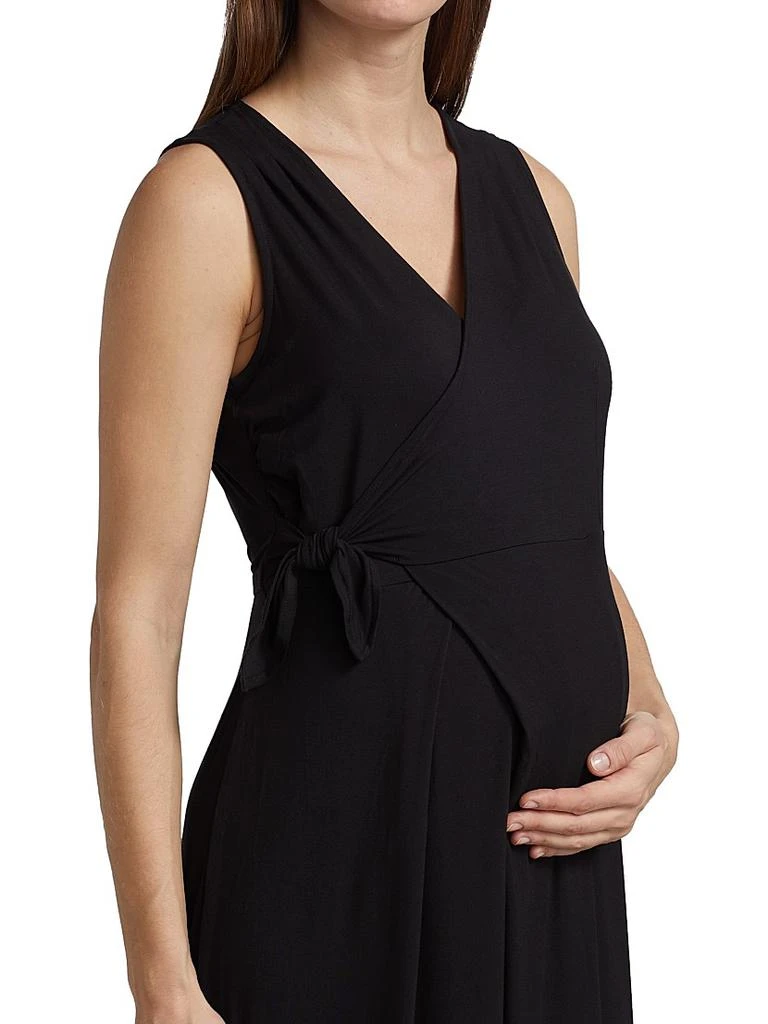 Nom Maternity Francesca Sleeveless Wide-Leg Maternity Wrap Jumpsuit 6