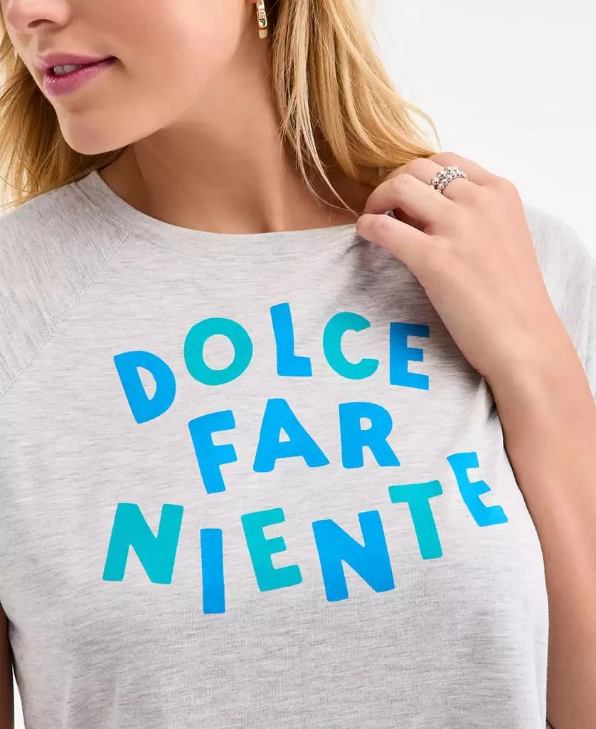 On 34th Women's Raglan-Seam Dolce Far Niente Graphic T-Shirt, Exclusively at Macy's 3