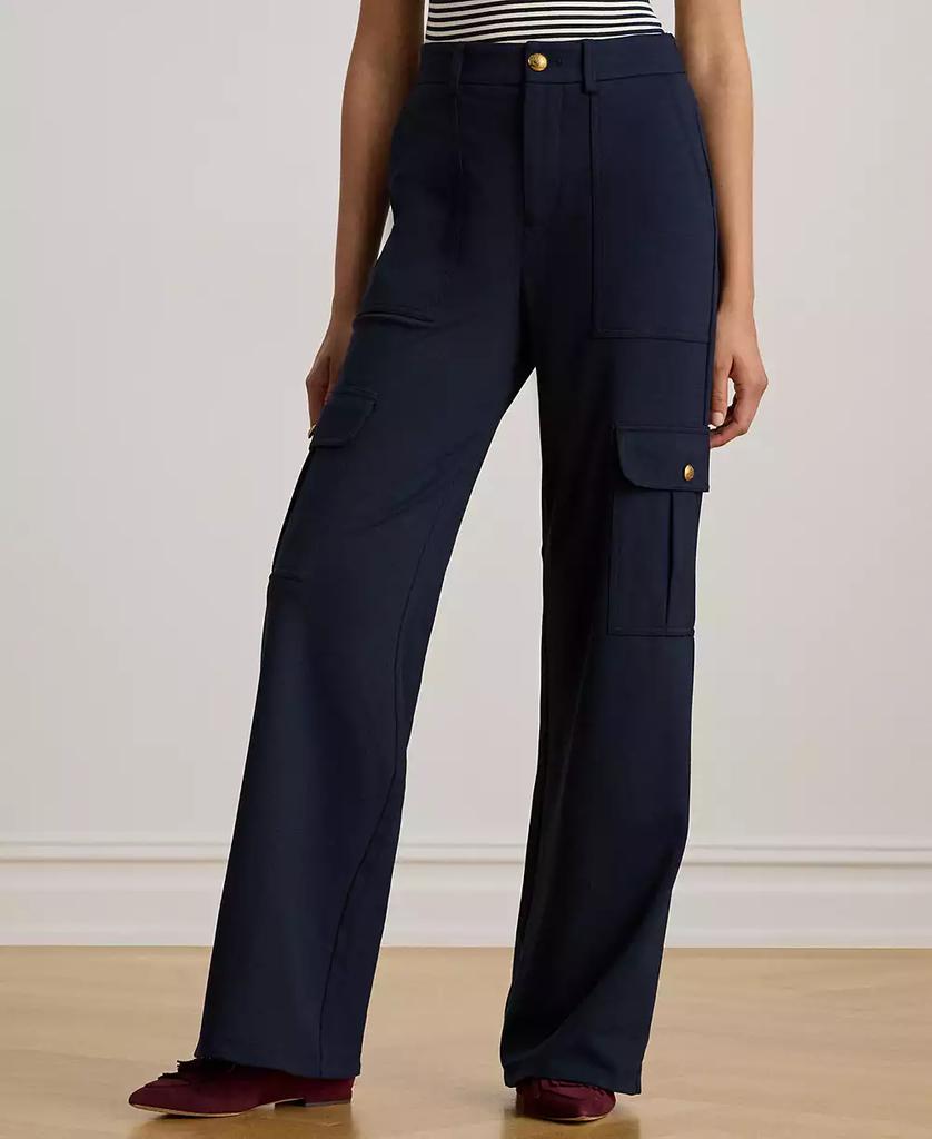 Ralph Lauren Women's Ponte Wide-Leg Cargo Pants