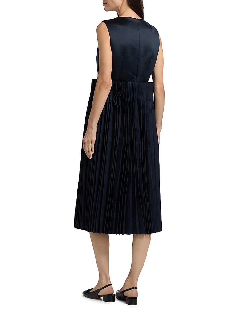 Jumper Pleated Midi-Dress  On Sale Now with Up to 60% Off | Discover  Exclusive Deals & Savings at BeyondStyle  Authentic Comme des Garcons  midi-length|satin|women's apparel|dresses |sleeveless|scoopneck|Women's|premier|solid|a-line|pleated|women's ...