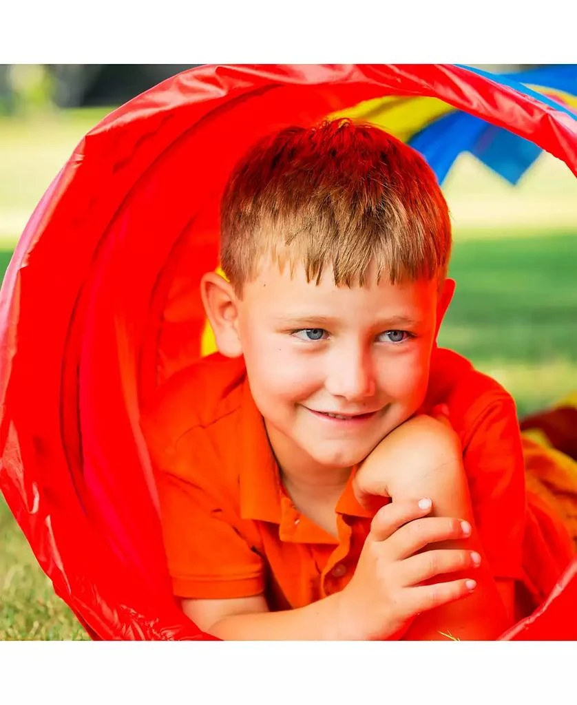 Trademark Global Hey Play Kids Play Tunnel - 4-Way Pop Up Crawl Through Tent, Indoor-Outdoor Fun For Kids And Toddlers, Foldable Portable Playhouse 7