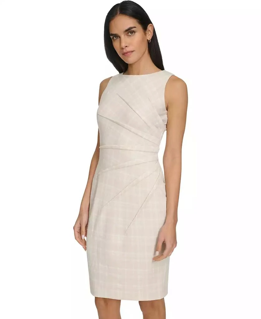 Calvin Klein Women's Plaid Starburst Sheath Dress 2