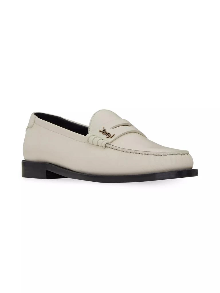 Yves Saint Laurent Le Loafer Monogram Penny Slippers In Smooth Leather 4