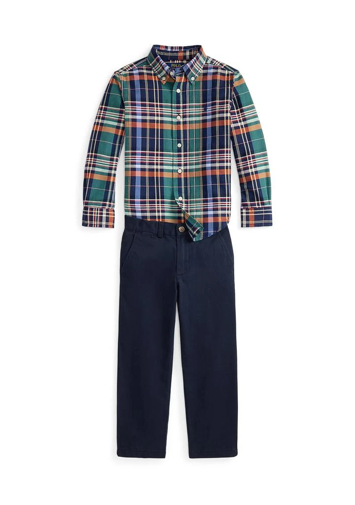 Ralph Lauren Boys 2-7 Plaid Cotton Shirt
Chino Pant Set
