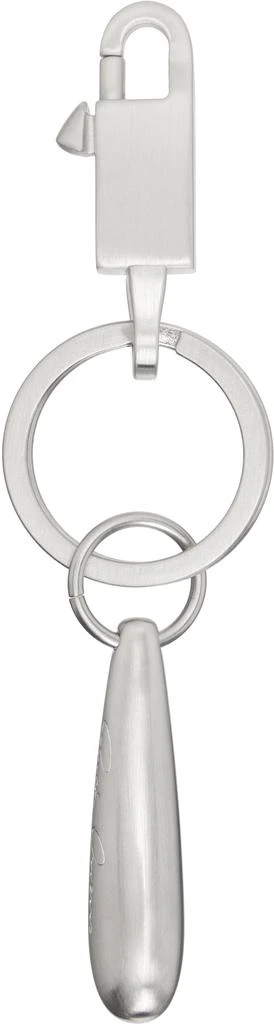 Rick Owens Silver Hollywood Teardrop Keychain 1