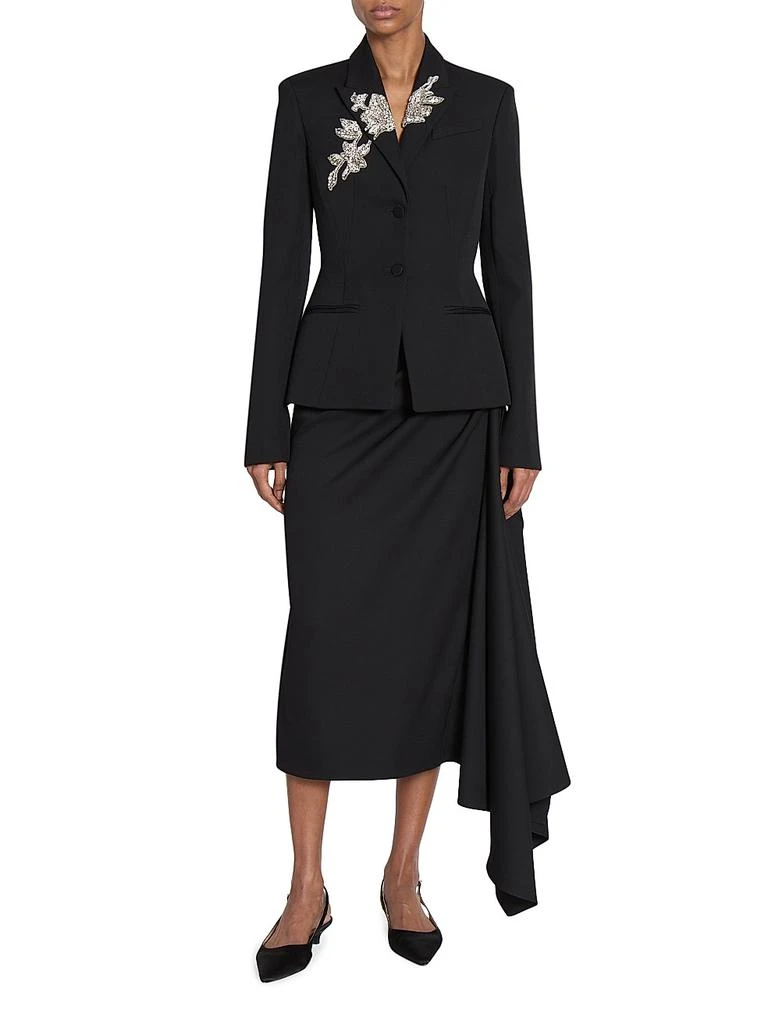 Erdem Draped Midi Pencil Skirt 2