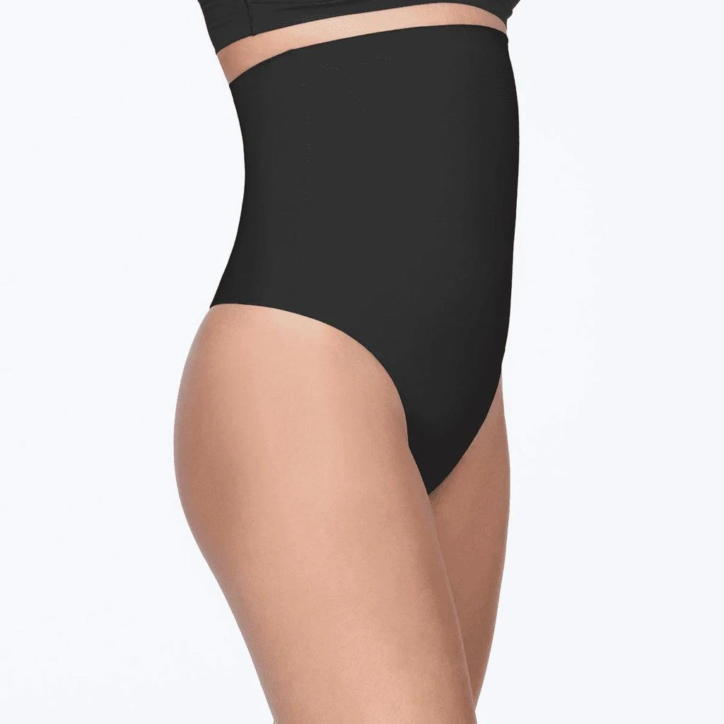 yummie Brill High Waist Thong In Black 1
