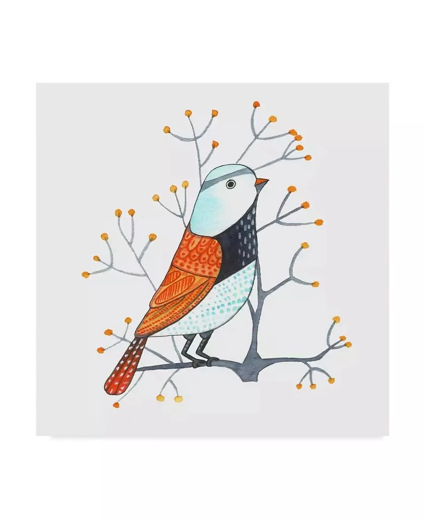 Trademark Global Michelle Campbell 
Bird Design 3
 Canvas Art - 14" x 14"