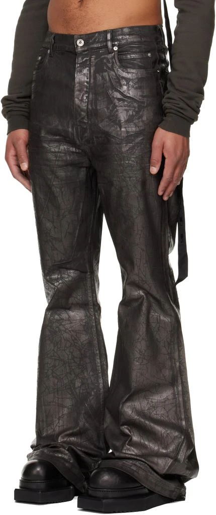 Rick Owens Gray Concordians Bolan Bootcut Jeans 4