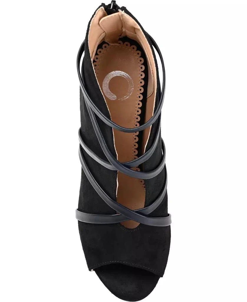 Journee Collection Women's Samara Peep Toe Stiletto Dress Booties 4