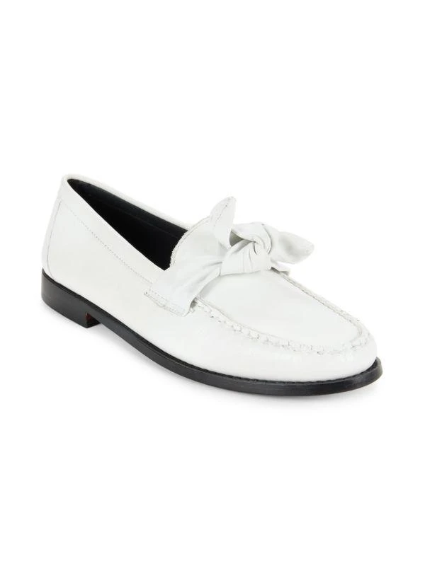 G.H. Bass Venetian Bow Leather Loafers 2