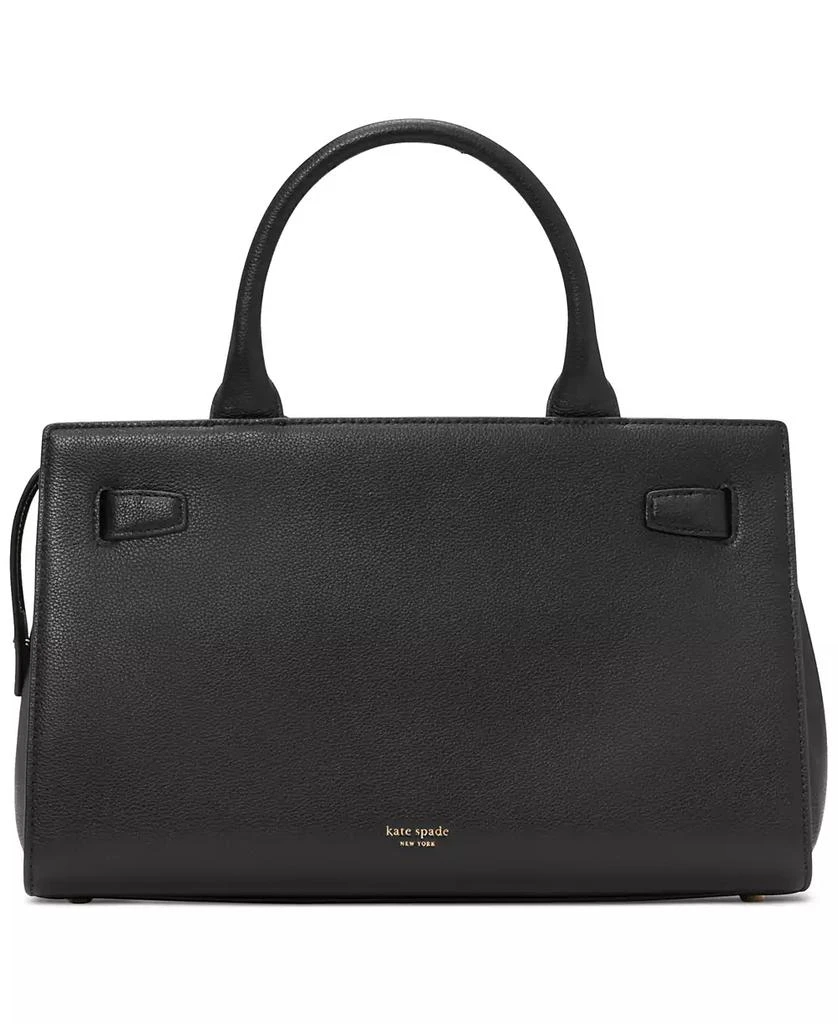 Kate Spade Deco Pebbled Leather and Suede Medium Satchel 6