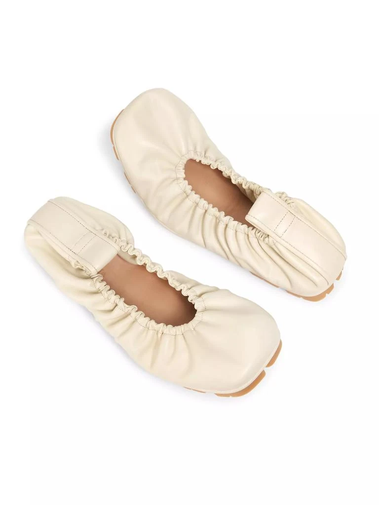 Bottega Veneta Shore Leather Ballerina Flats 4