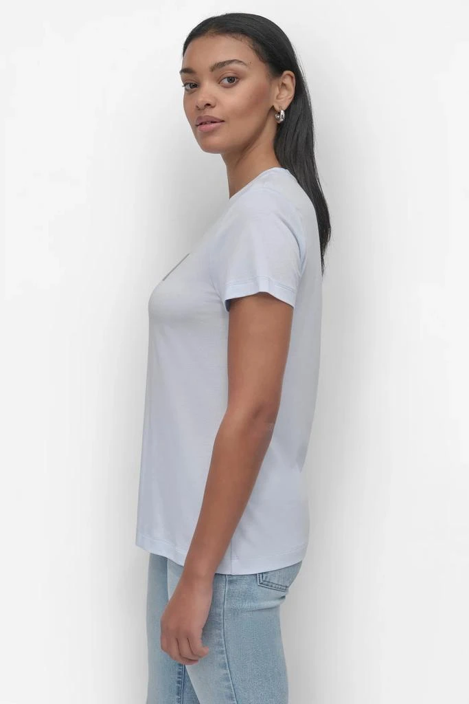 DKNY SEQUIN LOGO CREW NECK TEE 3