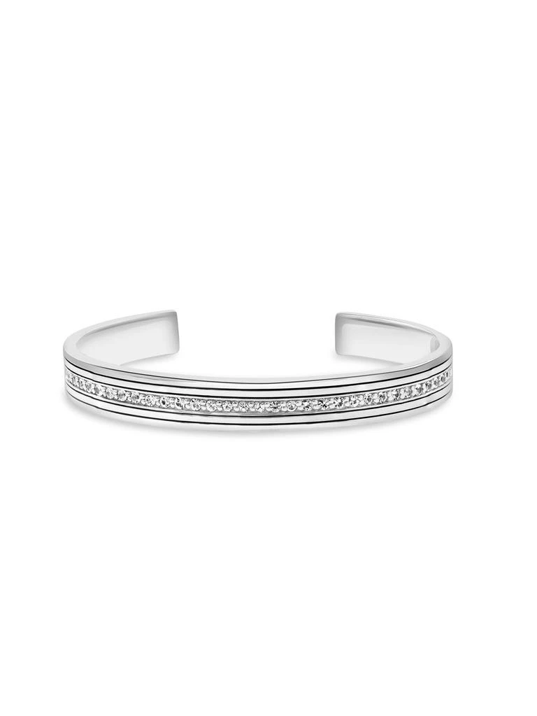Effy Sterling Silver
White Sapphire Cuff