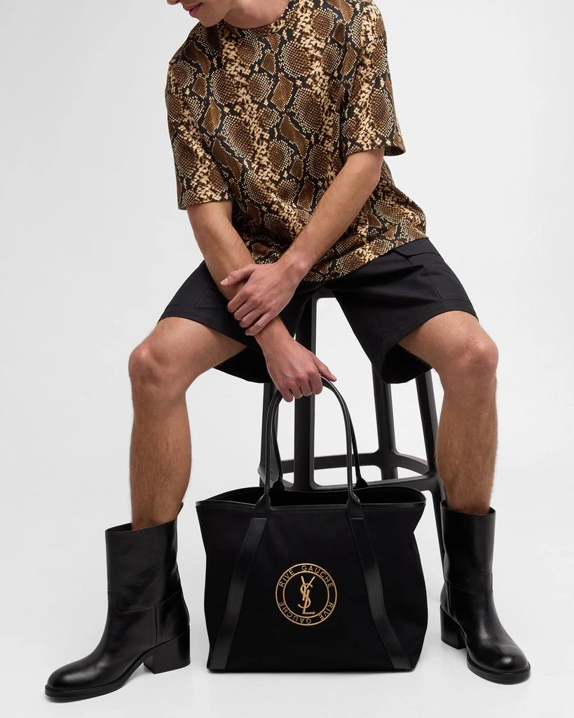 Yves Saint Laurent Men's YSL Gabardine Tote Bag 3