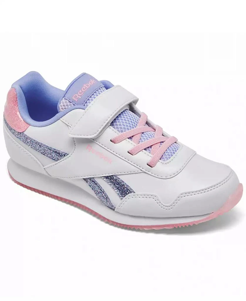 Reebok Little Girls Royal Classic Leather Jog 3.0 Fastening Strap Casual Sneakers from Finish Line 1