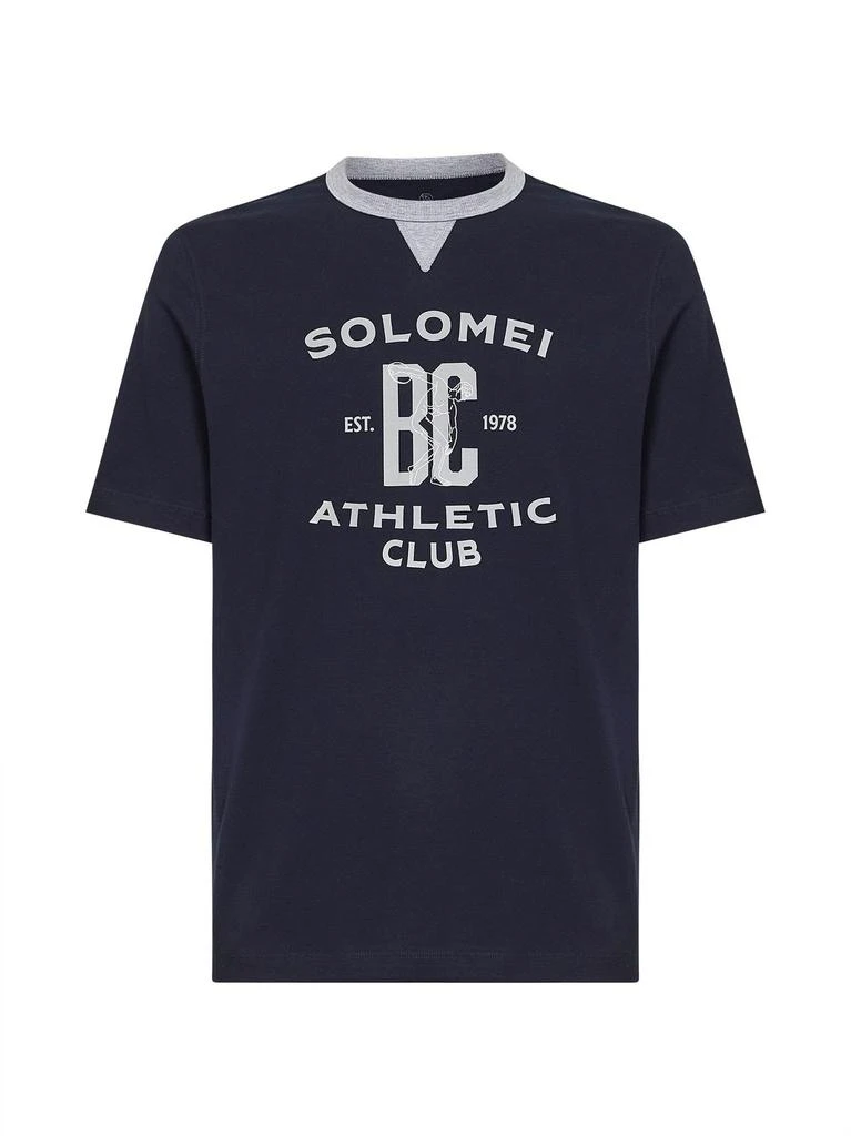 Brunello Cucinelli Brunello Cucinelli Graphic Printed Crewneck T-Shirt 1