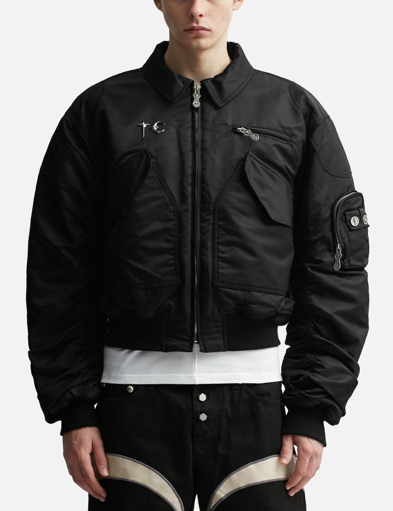 【THUG CLUB】ブラック ロゴ フライトジャケット TC Logo Bomber Jacket – On Sale Now with Up to 56% Off