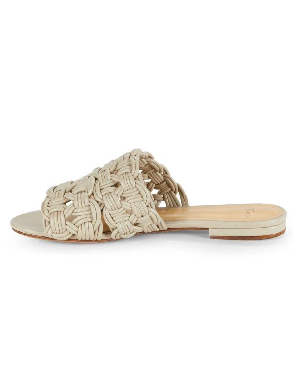 Alexandre Birman Sammy Leather Flat Sandals 4
