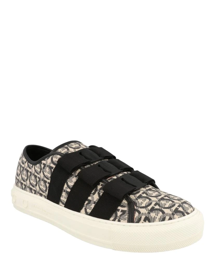 Salvatore Ferragamo Nataly Calfskin Leather Low-Top Sneakers 2