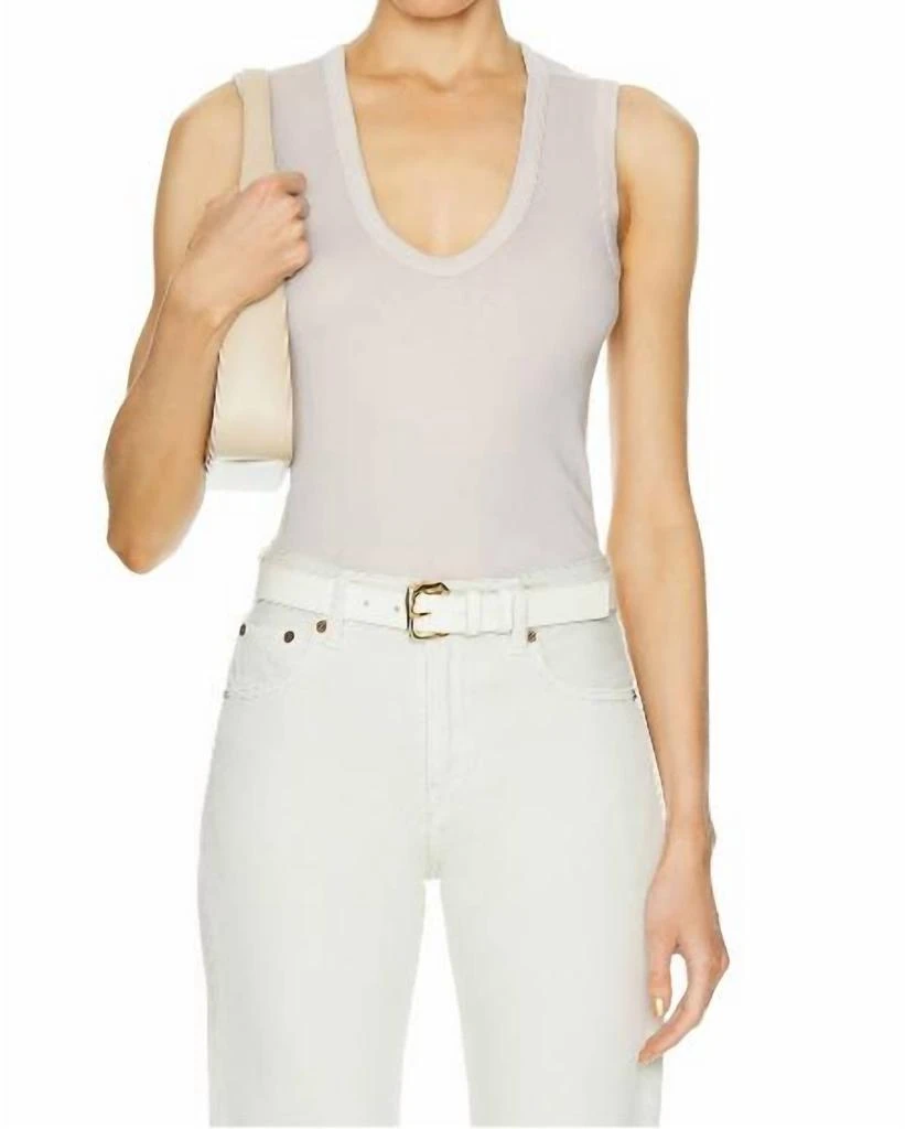 Enza Costa Enza Costa - Supima Cotton Essential Sleeveless U 1
