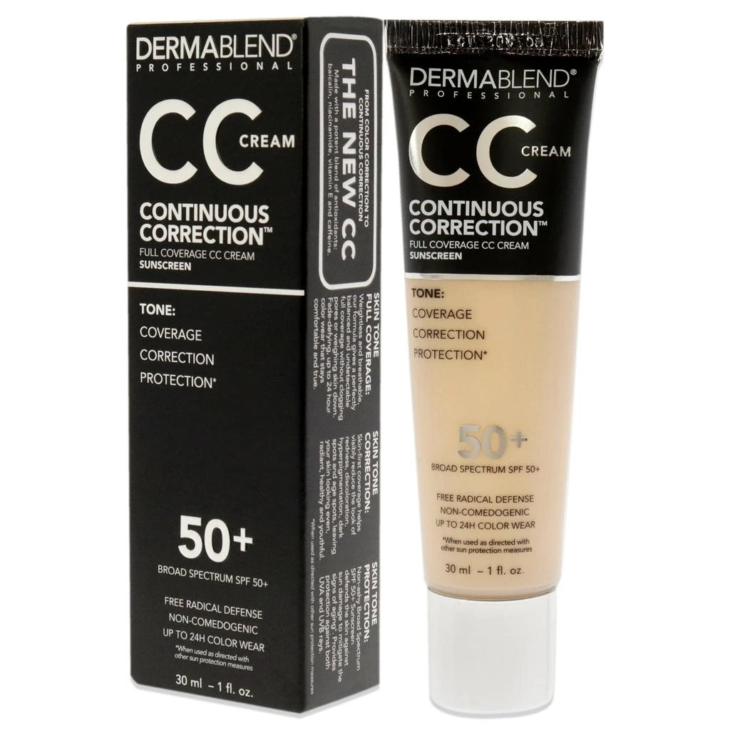 Dermablend Continuous Correction CC Cream SPF 50 - 10N Fair by  for Women - 1 oz Makeup 4