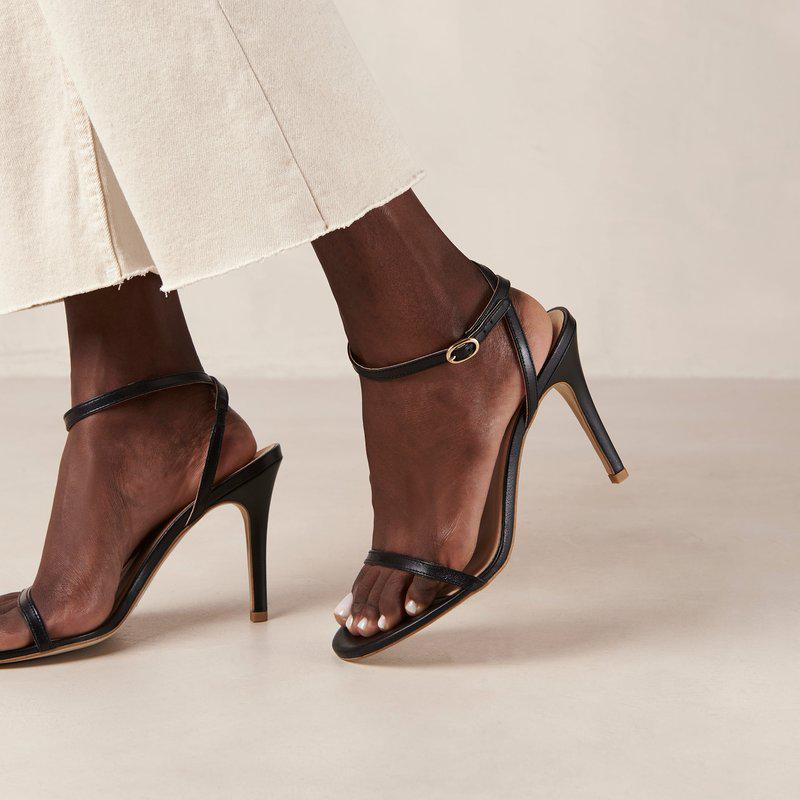 ALOHAS Otis Black Leather Sandals