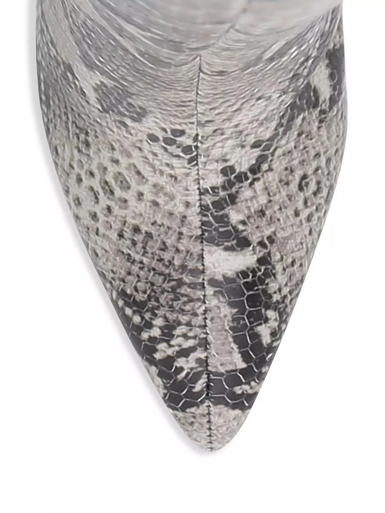 Schutz Maryana Knee-High Snakeskin-Embossed Leather Boots 4