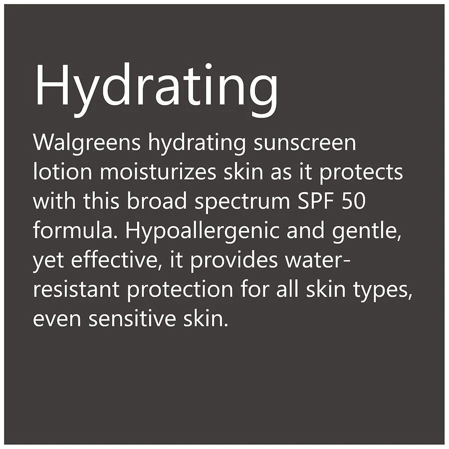 Walgreens SPF 50 Hydrating Broad Spectrum Sunscreen 4