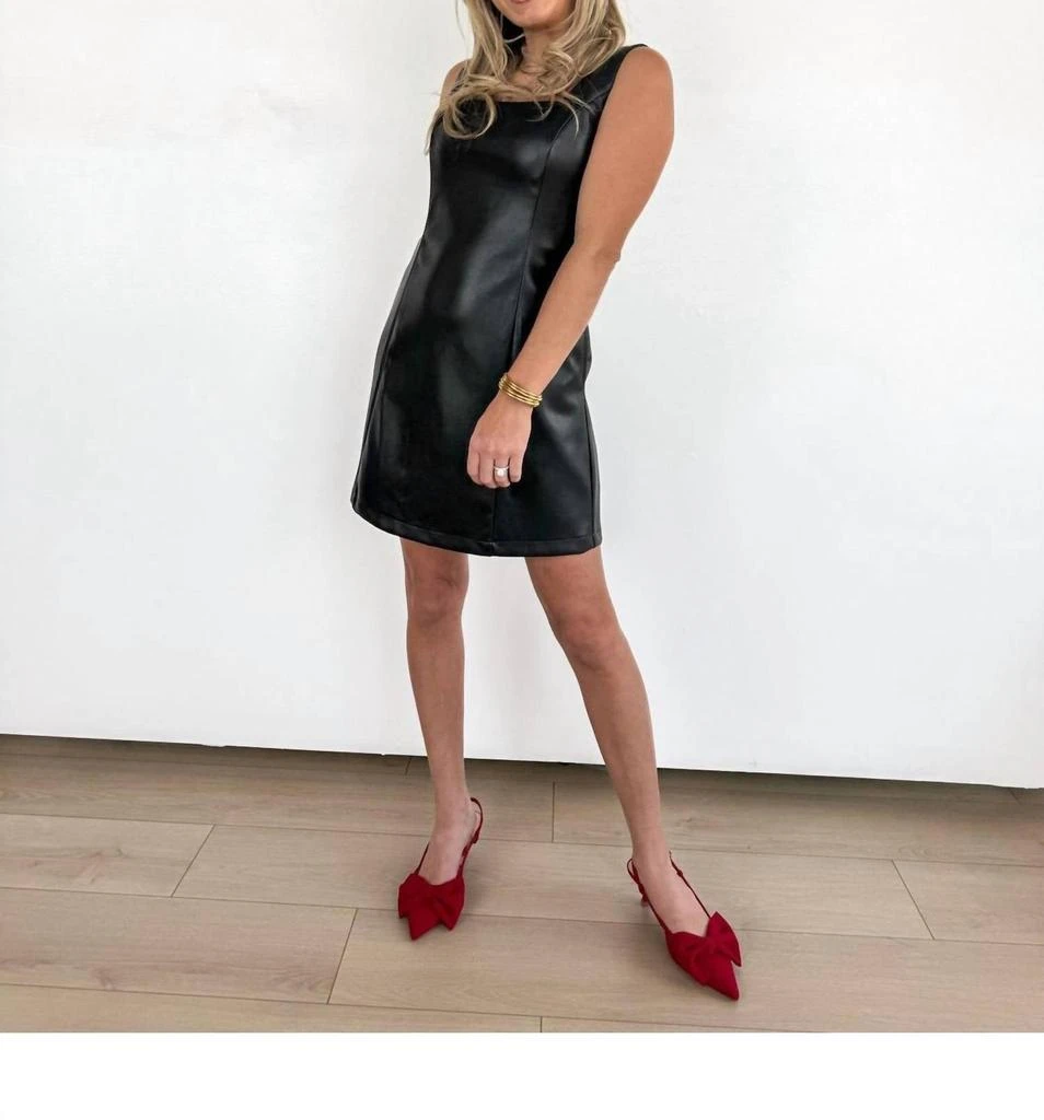 Keepsake Keepsake - Women's Luxe Edge Faux Leather Mini Dress 1