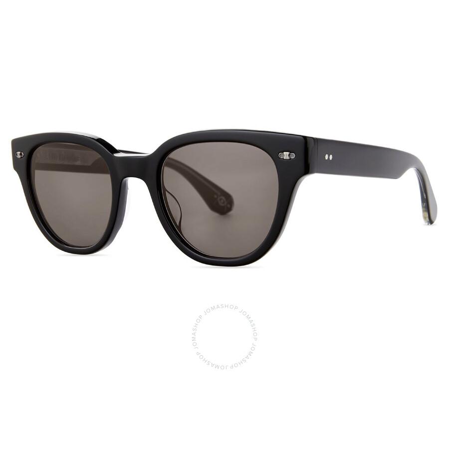 Mr. Leight JANE S Lava Oval Sunglasses ML2047-48-BK-PW/LAVA