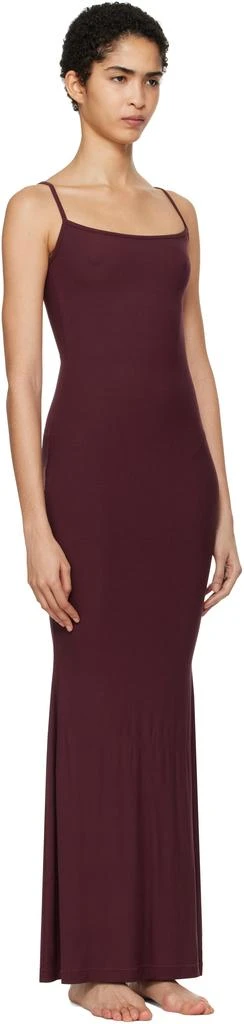 SKIMS Burgundy Soft Lounge Long Slip Maxi Dress 2