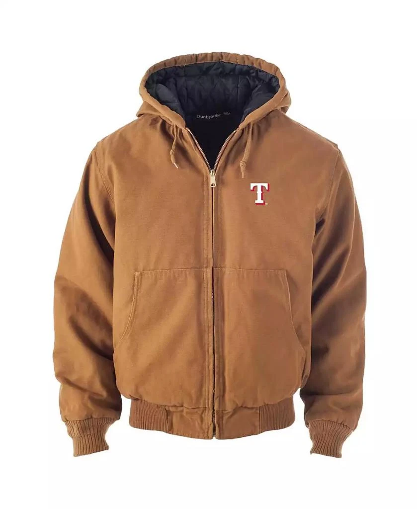 Dunbrooke Men's Brown Texas Rangers Dakota Work Full-Zip Hoodie