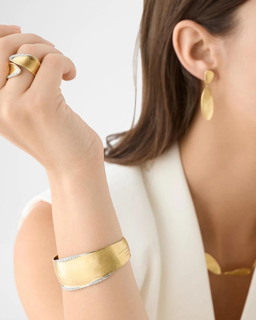 Marco Bicego 18K Gold Lunaria Twist Wrap Diamond Ring 3