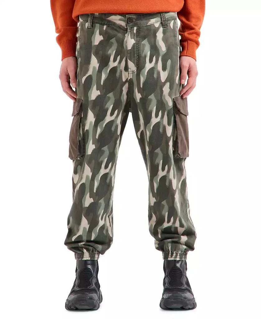 Armani Exchange Men's Men's Tapered Camo-Print Cargo Pants 1