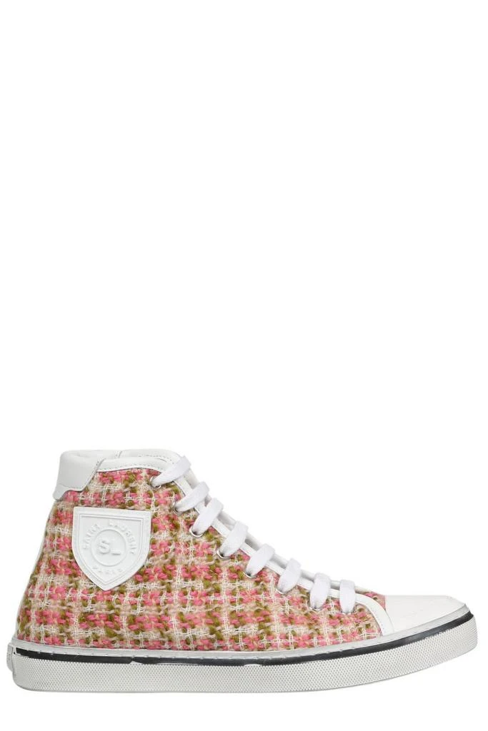 Yves Saint Laurent Saint Laurent Tweed Mid-Top Sneakers 1