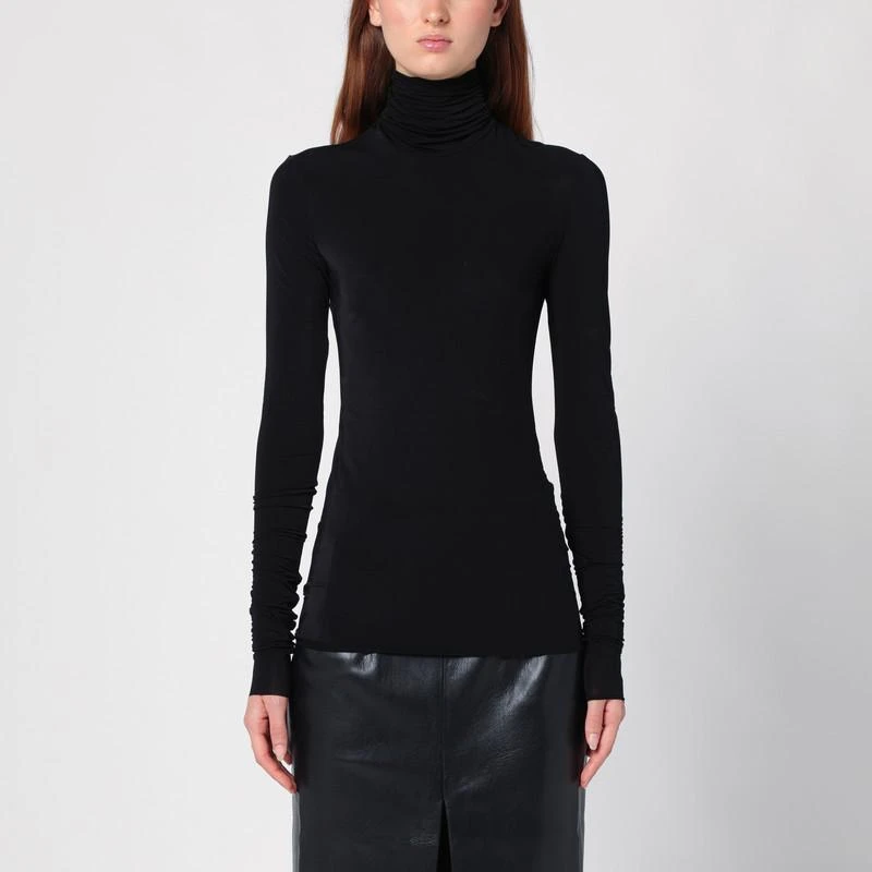 philosophy Black viscose turtleneck sweater 1