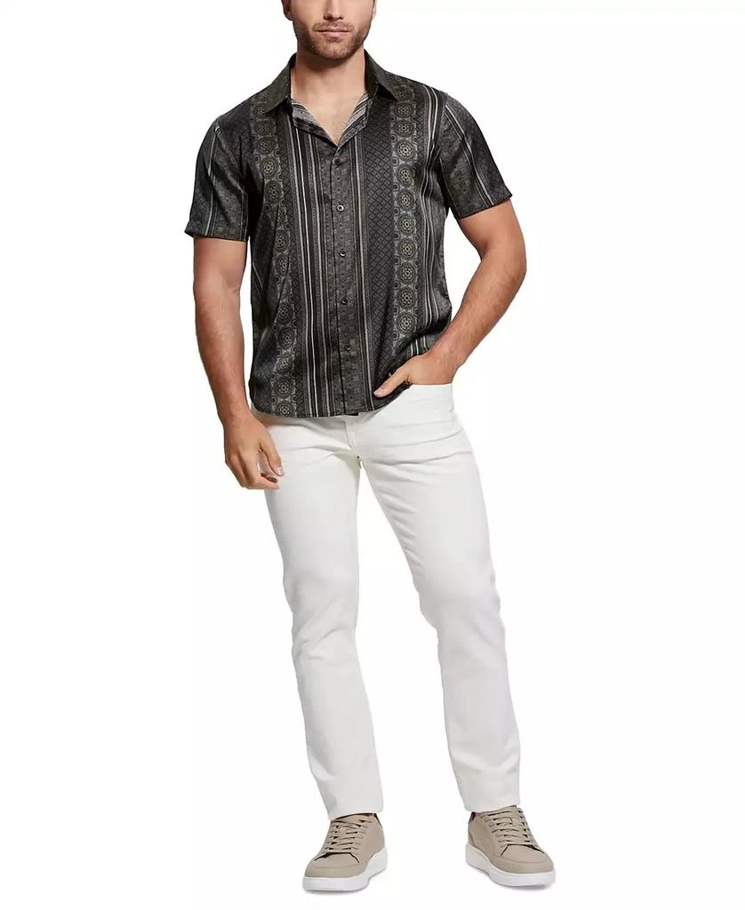 GUESS Men's Mosaic Stripe Shirt 4