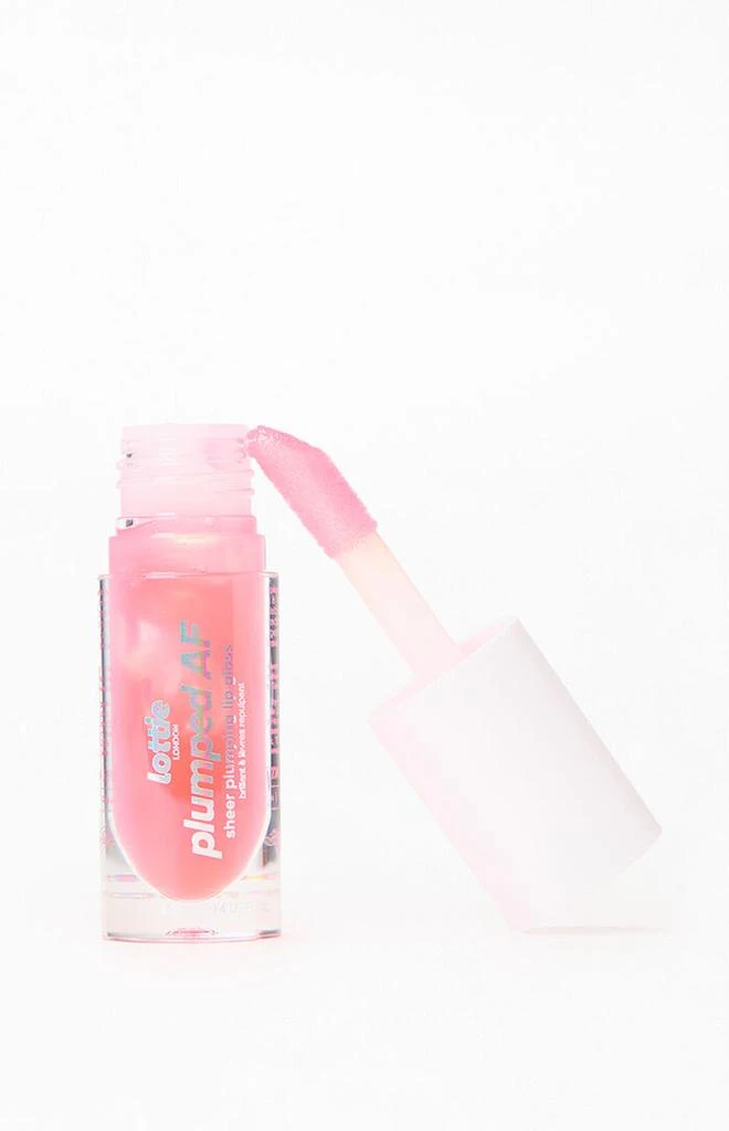 Lottie London Peach Plumped AF Sheer Lip Gloss 4