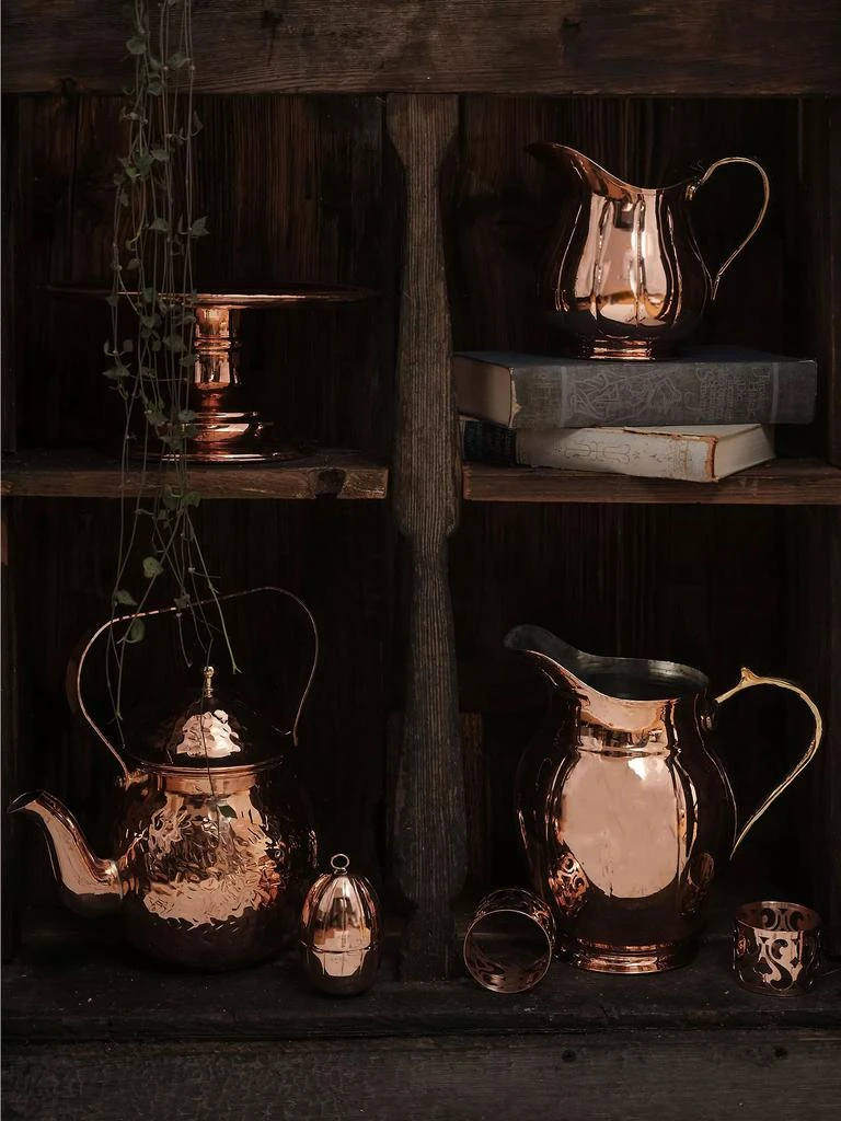 Coppermill Kitchen Vintage-Inspired Copper Hand-Hammered Teapot 7