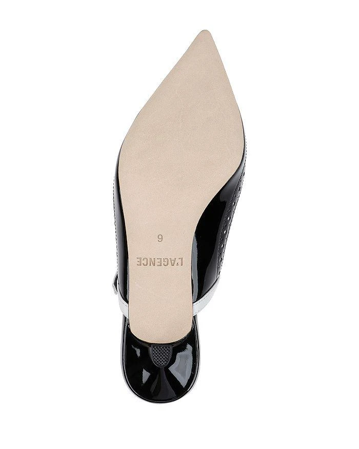 L'Agence Women's Elle Pointed Brogue Pumps 7