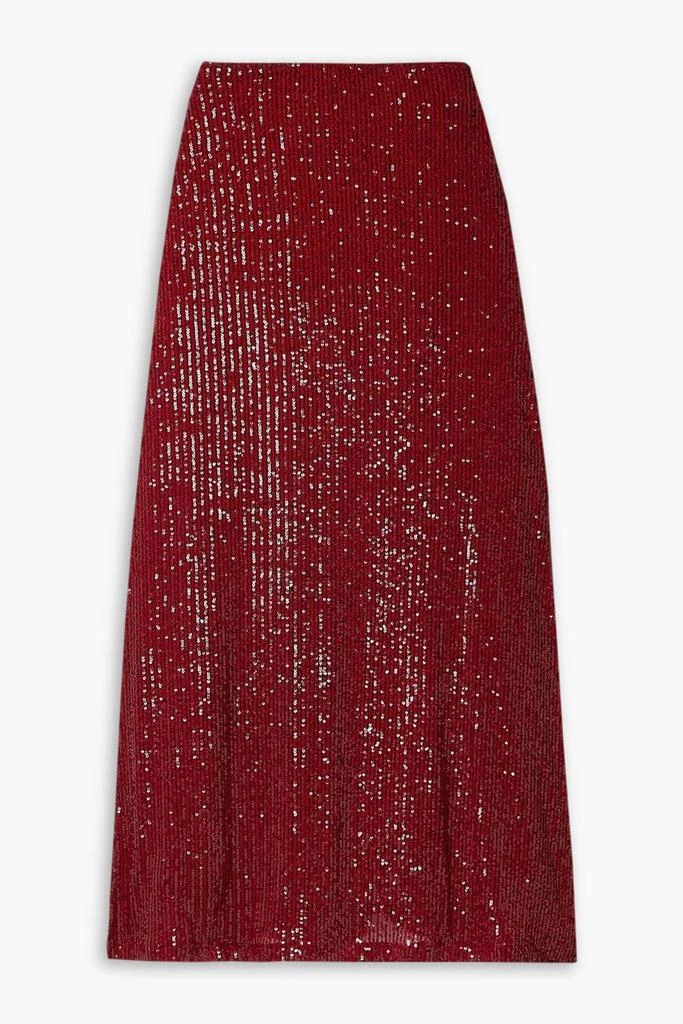 IN THE MOOD FOR LOVE Rene sequined tulle maxi skirt 1