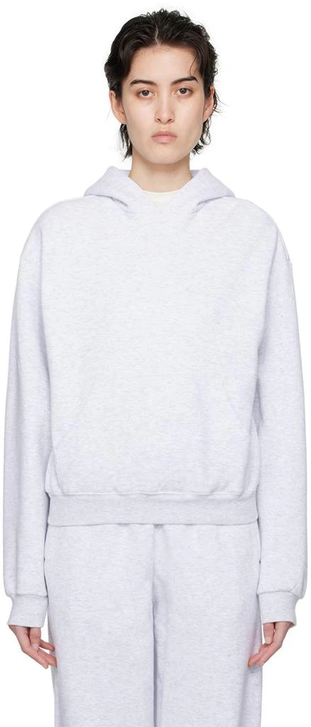 SKIMS Gray Cotton Fleece Classic Hoodie 1