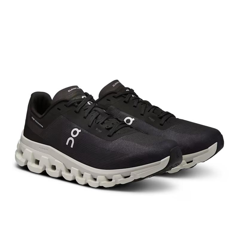 On On Cloudflow 4 3WD30110299 Sneakers Women US 5 Black White Running Shoes ZPO3111